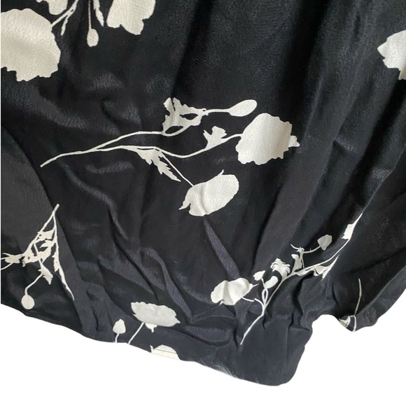 Ba&sh Paule Floral Maxi Dress Black White V-Neck 3/4 Sleeve Women’s Small - Picture 9 of 16
